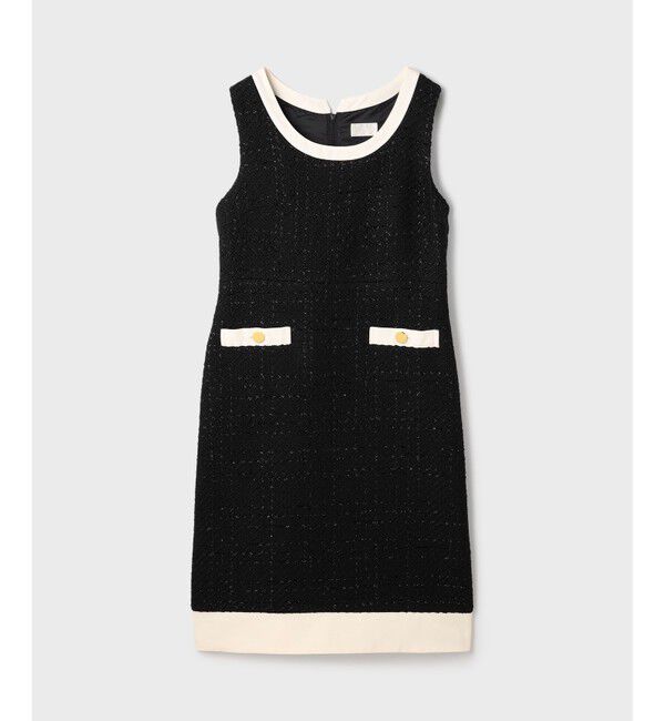 Grace Class「ツイードトリミングワンピース」|ワンピース|