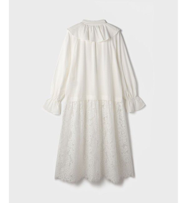 GRACE CONTINENTAL「レースコンビフリルカフタンワンピース」|ワンピース|