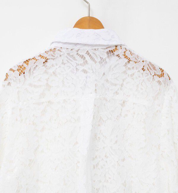 NOLLEY'S「ウォッシャブルレースシャツ」|シャツ・ブラウス|