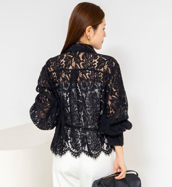 NOLLEY'S「ウォッシャブルレースシャツ」|シャツ・ブラウス|