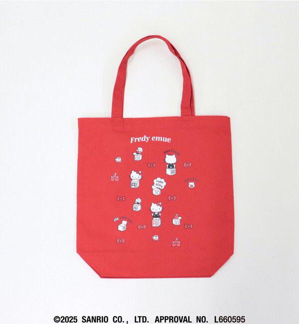 fredy emue「【HELLO KITTY meet FREDY emue】  ボックスプリントトートバッグ」|トートバッグ|