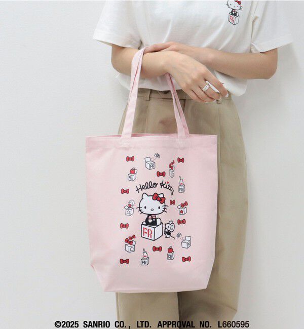 fredy emue「【HELLO KITTY meet FREDY emue】  ボックスプリントトートバッグ」|トートバッグ|