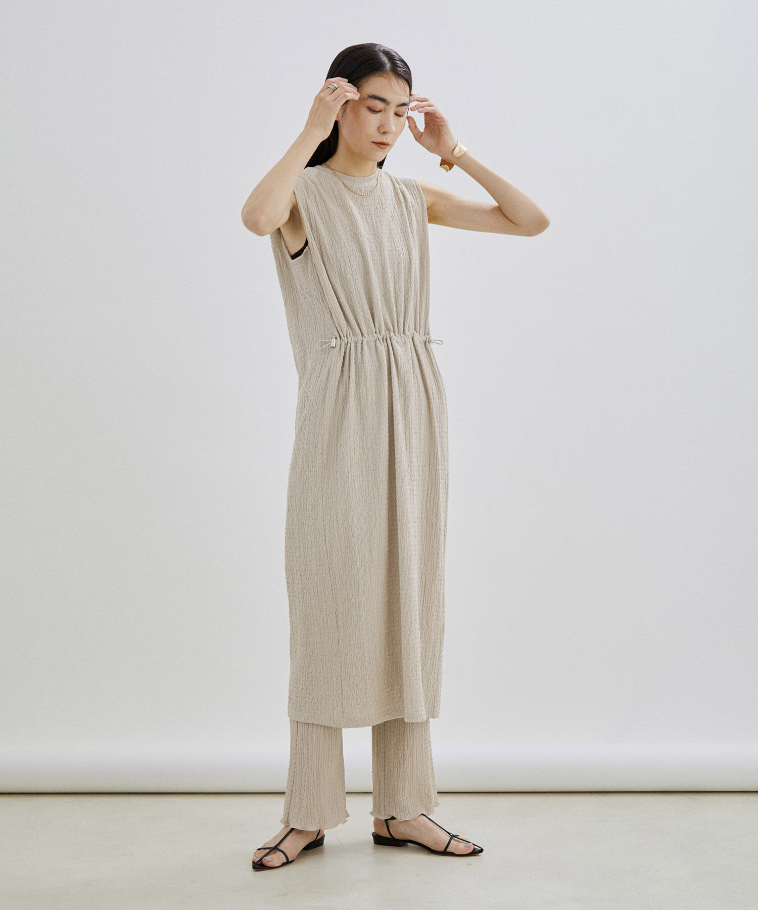 SALON adam et rope'「【WEB限定】【セットアップ対応】ラッセルシャーリングイージーパンツ」|その他|