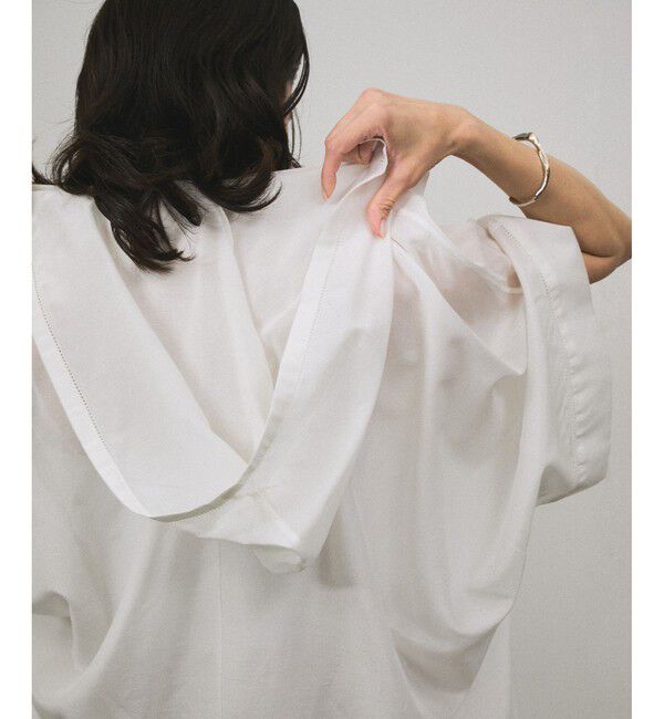 SALON adam et rope'「コットンシルクフードカフタンワンピース」|ワンピース|