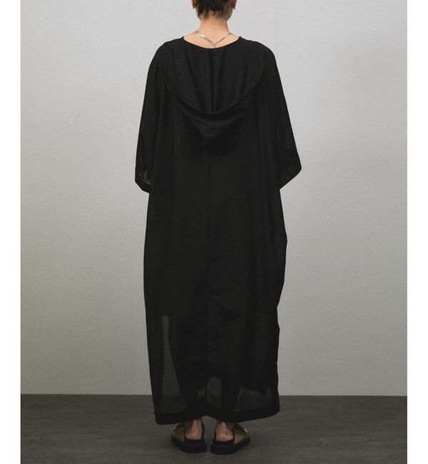 SALON adam et rope'「コットンシルクフードカフタンワンピース」|ワンピース|