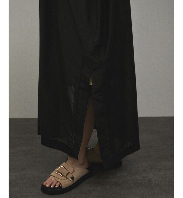 SALON adam et rope'「コットンシルクフードカフタンワンピース」|ワンピース|