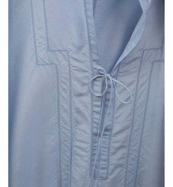 SALON adam et rope'「コットンシルクフードカフタンワンピース」|ワンピース|