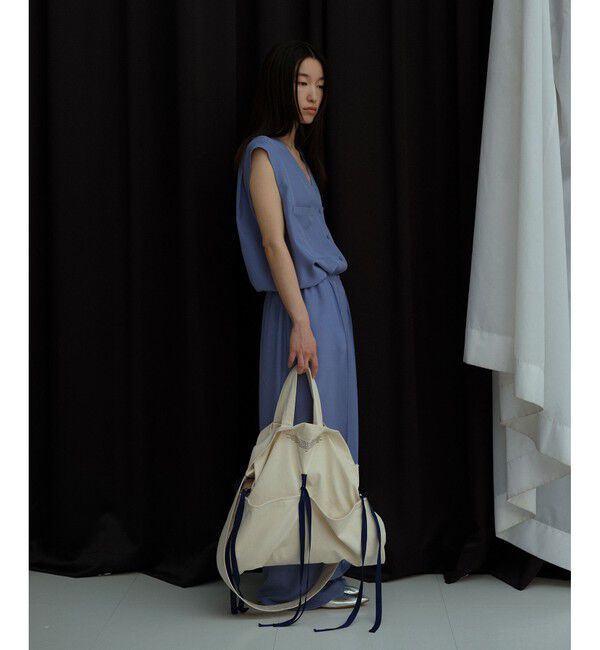 SALON adam et rope'「【duft（ドゥフト） for SALON】リボンフラワーバッグ」|トートバッグ|