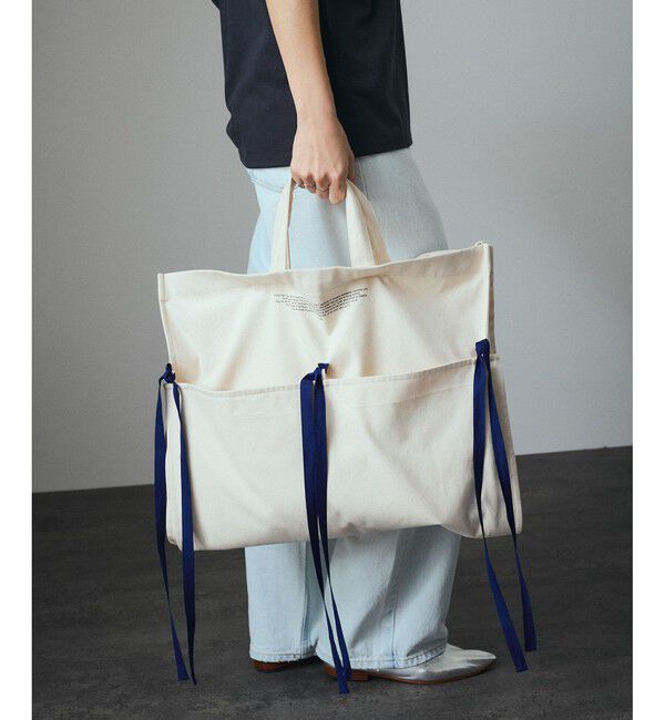 SALON adam et rope'「【duft（ドゥフト） for SALON】リボンフラワーバッグ」|トートバッグ|