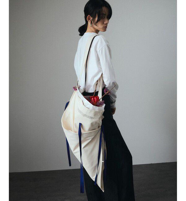 SALON adam et rope'「【duft（ドゥフト） for SALON】リボンフラワーバッグ」|トートバッグ|