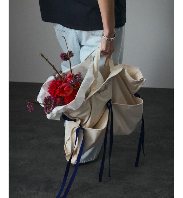 SALON adam et rope'「【duft（ドゥフト） for SALON】リボンフラワーバッグ」|トートバッグ|