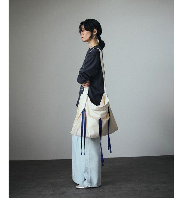 SALON adam et rope'「【duft（ドゥフト） for SALON】リボンフラワーバッグ」|トートバッグ|