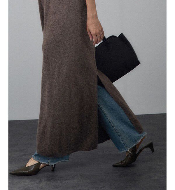 SALON adam et rope'「カシミヤニットVネックワンピース」|ワンピース|