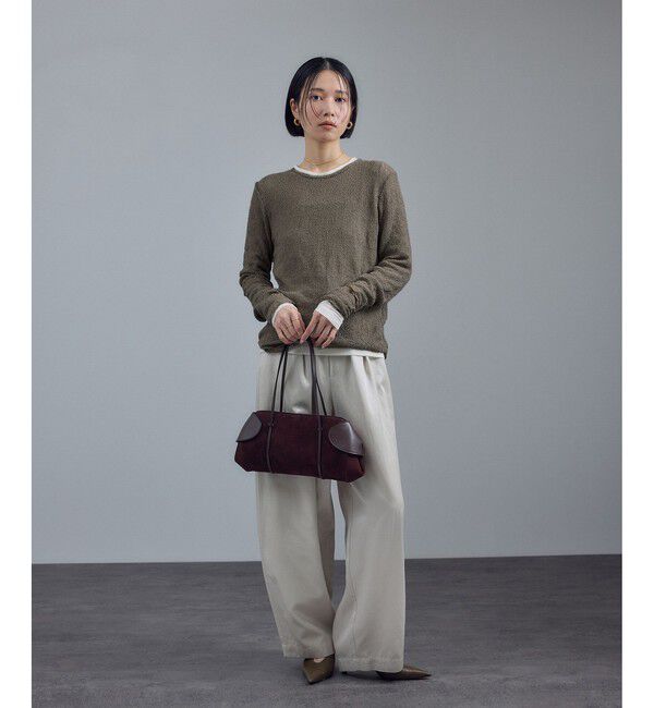 SALON adam et rope'「カーリーレースロングスリーブTシャツ」|Tシャツ・カットソー|