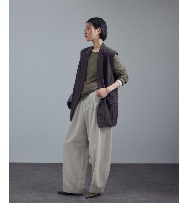 SALON adam et rope'「カーリーレースロングスリーブTシャツ」|Tシャツ・カットソー|