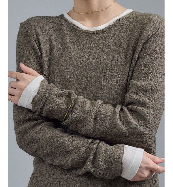 SALON adam et rope'「カーリーレースロングスリーブTシャツ」|Tシャツ・カットソー|