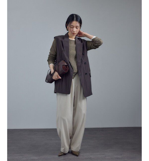 SALON adam et rope'「カーリーレースロングスリーブTシャツ」|Tシャツ・カットソー|