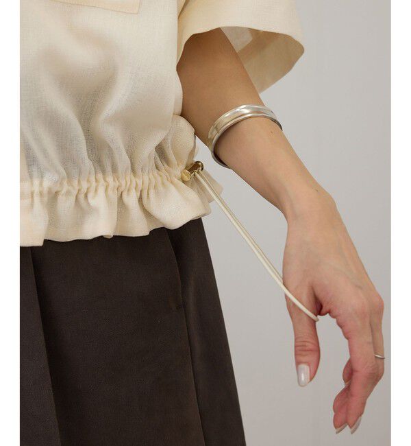 SALON adam et rope'「【WEB限定】ハーフスリーブドロストライトブルゾン」|ブルゾン・スタジャン|