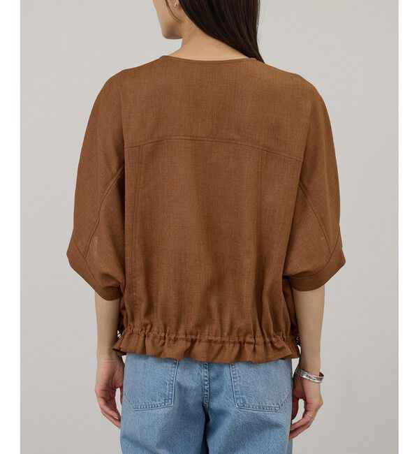 SALON adam et rope'「【WEB限定】ハーフスリーブドロストライトブルゾン」|ブルゾン・スタジャン|