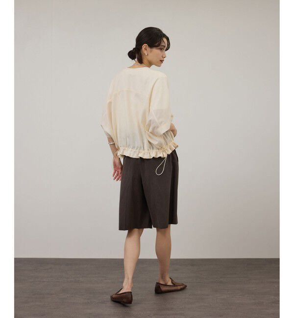 SALON adam et rope'「【WEB限定】ハーフスリーブドロストライトブルゾン」|ブルゾン・スタジャン|