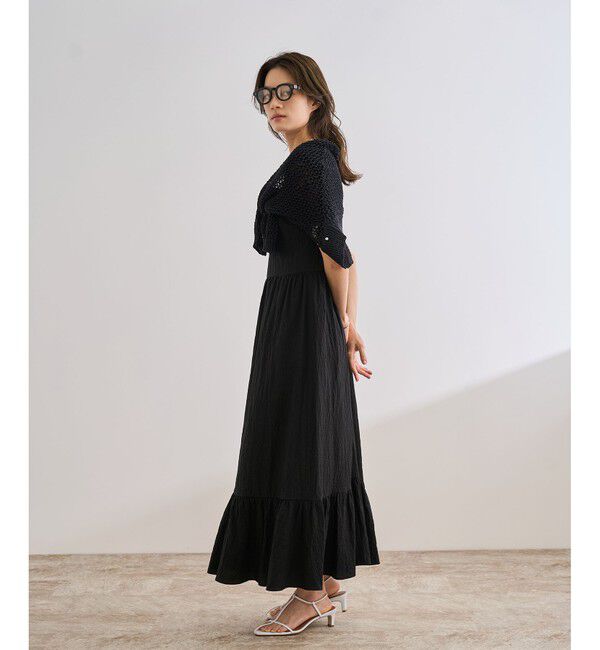 ROPE「【WEB・一部店舗限定】バックシャンティアードワンピース/洗える」|ワンピース|