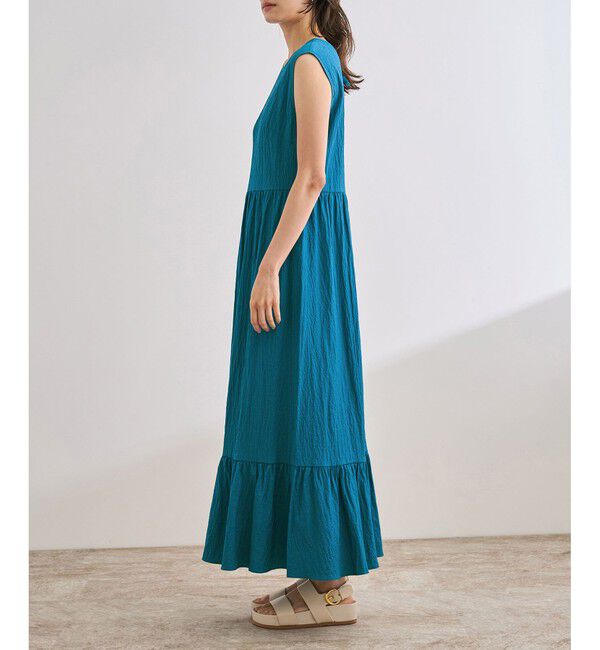 ROPE「【WEB・一部店舗限定】バックシャンティアードワンピース/洗える」|ワンピース|