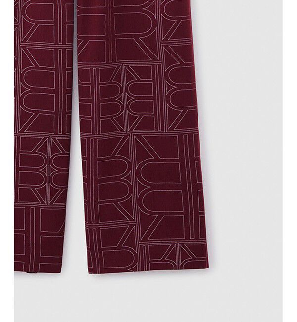 ROPE「R柄プリントイージーパンツ」|チノ|