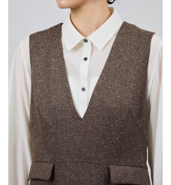 ROPE「スノーツイードジャンパースカート/イージーケア」|ワンピース|