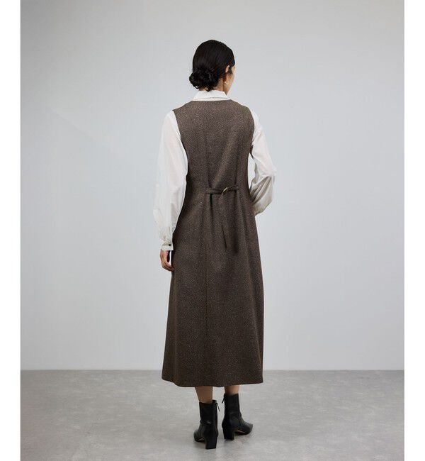 ROPE「スノーツイードジャンパースカート/イージーケア」|ワンピース|