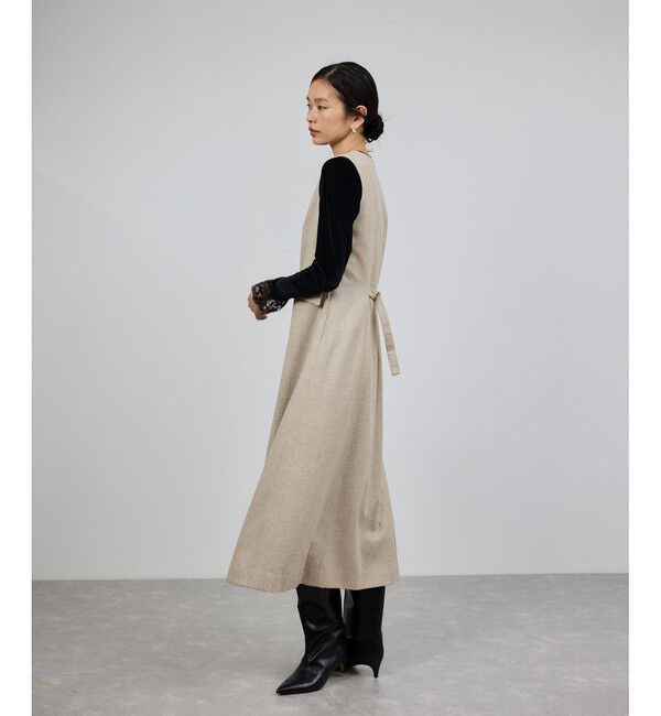 ROPE「スノーツイードジャンパースカート/イージーケア」|ワンピース|