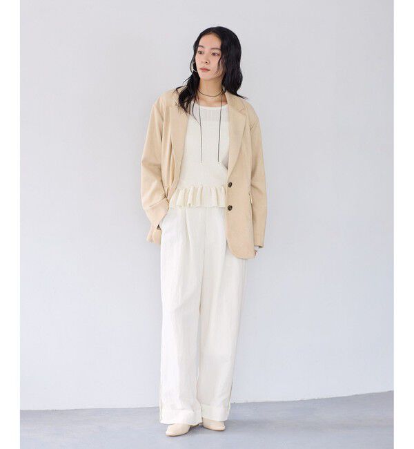 VIS「エアタンロールアップパンツ/イージーケア・防シワ」|チノ|