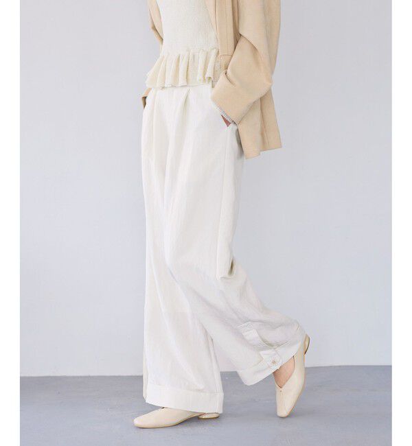 VIS「エアタンロールアップパンツ/イージーケア・防シワ」|チノ|