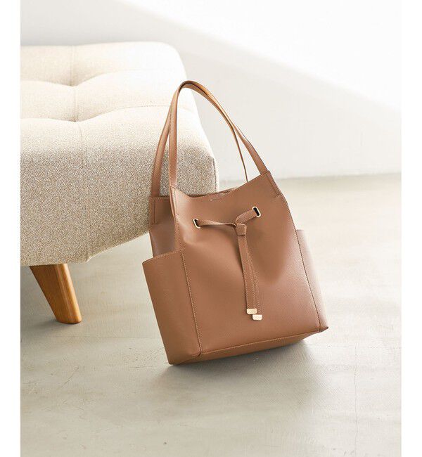 VIS「【復刻/WEB限定】フロントタイトートバッグ/A4対応」|トートバッグ|ブラウン系(22)