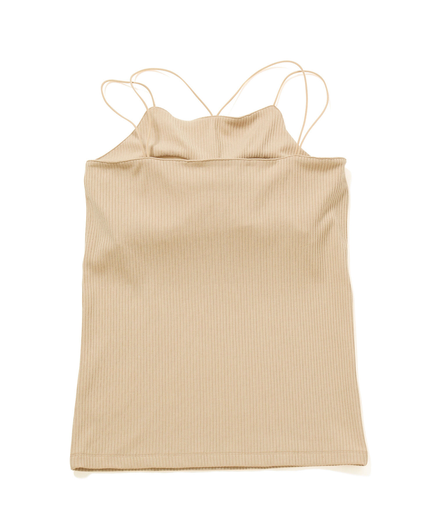 Rope&rsquo;Picnic「コード使いカップ付きリブキャミインナー」|キャミソール|