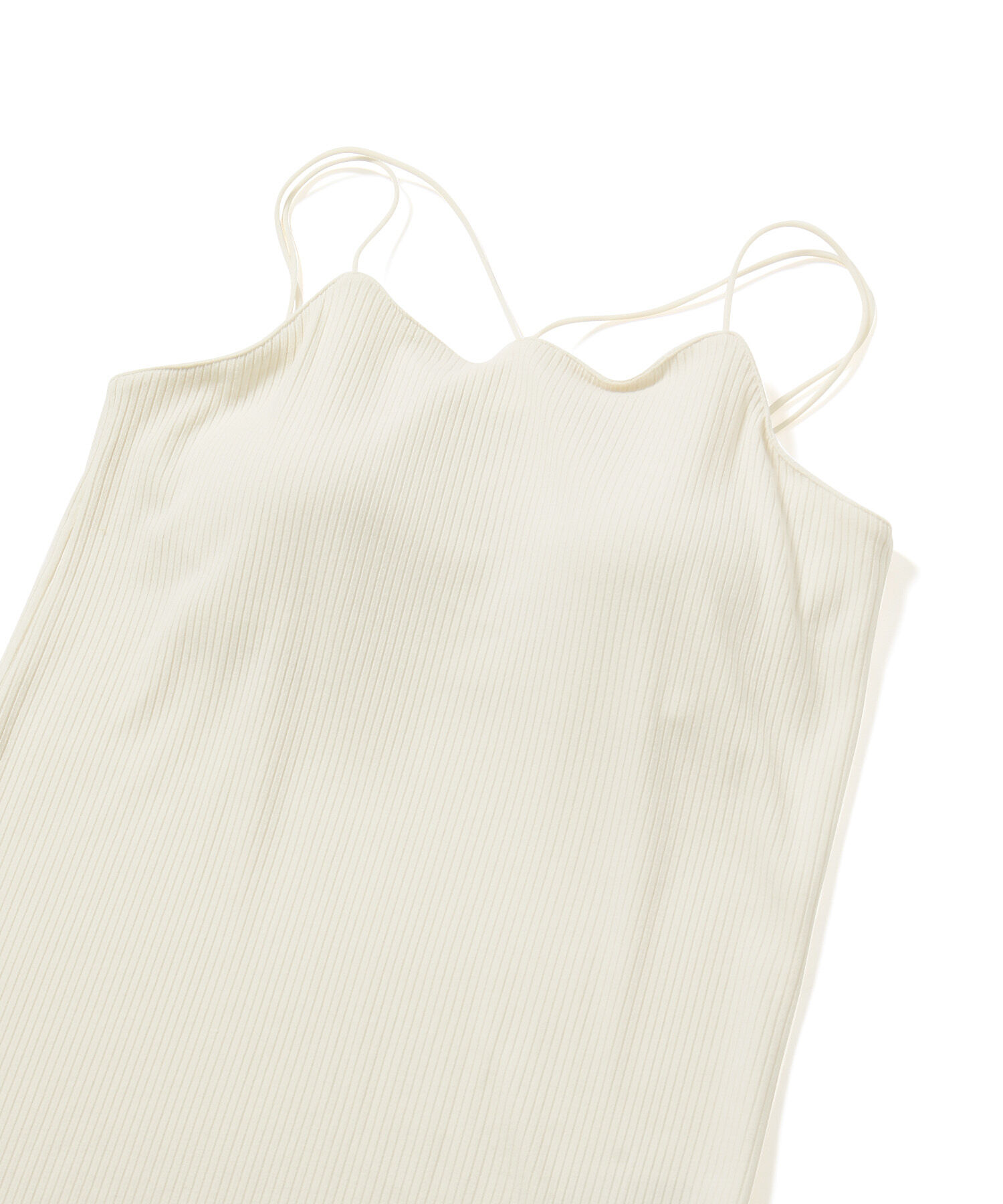 Rope&rsquo;Picnic「コード使いカップ付きリブキャミインナー」|キャミソール|