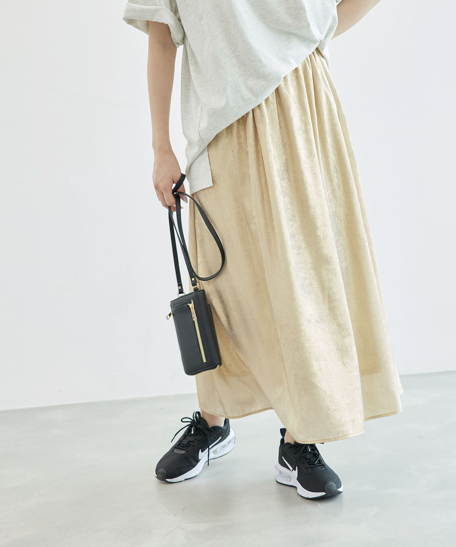 Rope&rsquo;Picnic「メタリックスカート」|スカート|