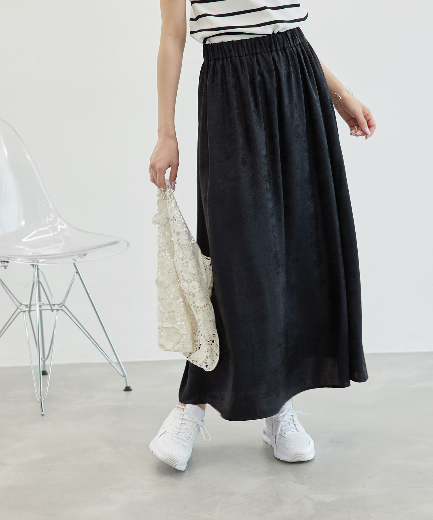 Rope&rsquo;Picnic「メタリックスカート」|スカート|