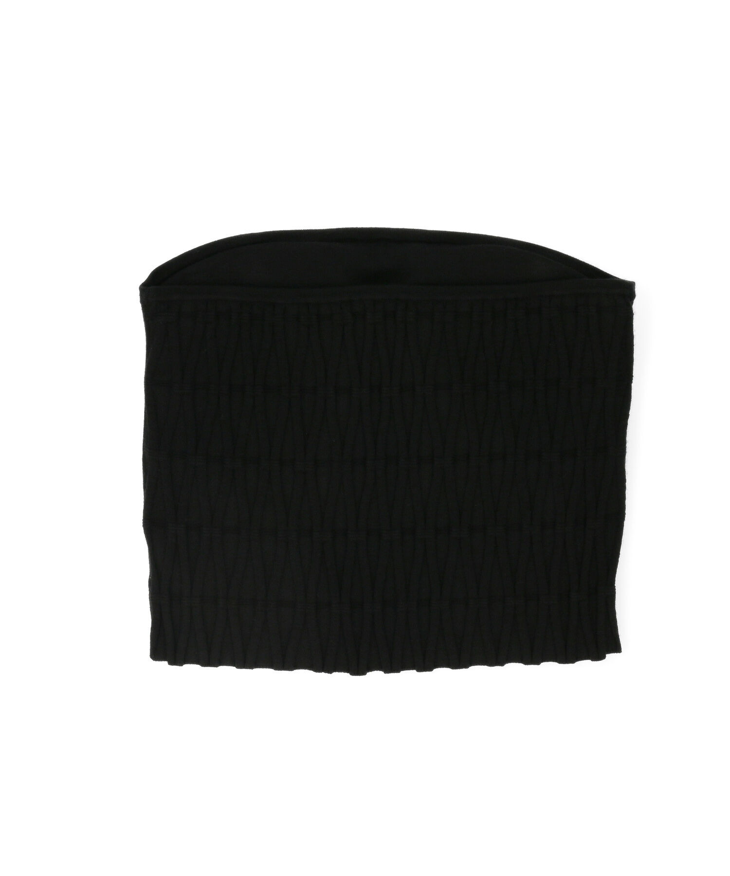 ADAM ET ROPE'「【サステナブル・セットアップ対応・WEB限定】チェック＆リブニットブラトップ」|チューブトップ|