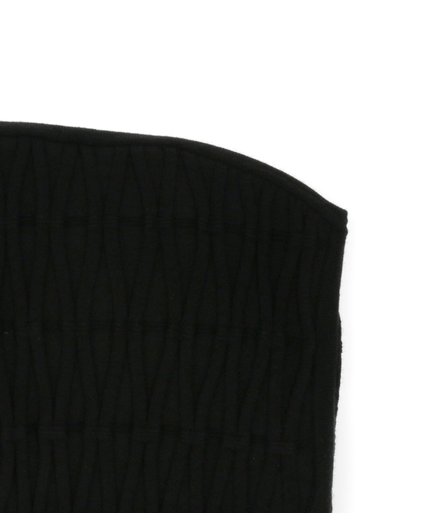 ADAM ET ROPE'「【サステナブル・セットアップ対応・WEB限定】チェック＆リブニットブラトップ」|チューブトップ|