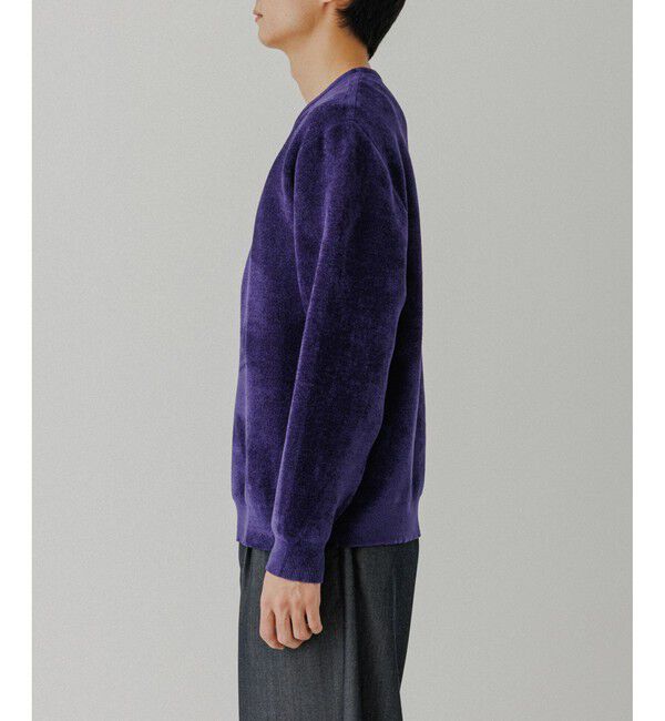 ADAM ET ROPE'「モールヤーン クルーネック ニットプルオーバー」|ニット・セーター|