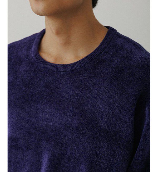 ADAM ET ROPE'「モールヤーン クルーネック ニットプルオーバー」|ニット・セーター|