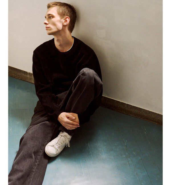 ADAM ET ROPE'「モールヤーン クルーネック ニットプルオーバー」|ニット・セーター|