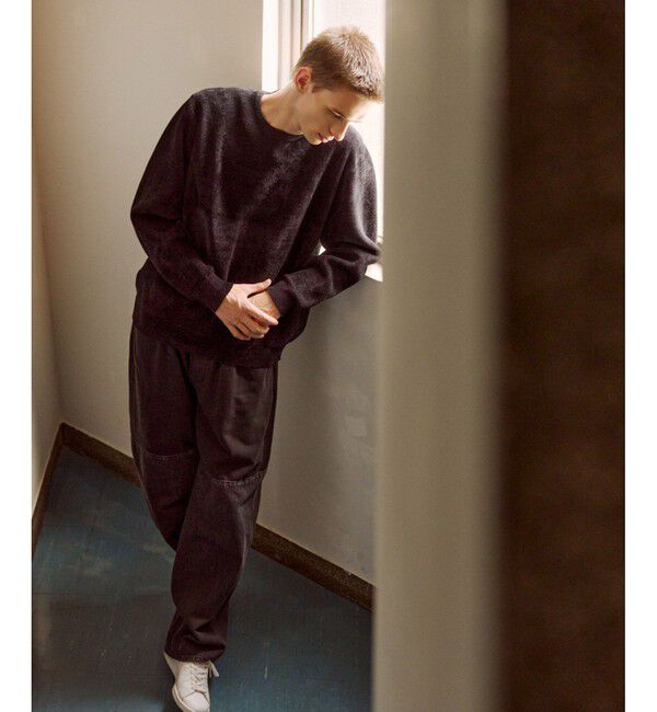 ADAM ET ROPE'「モールヤーン クルーネック ニットプルオーバー」|ニット・セーター|