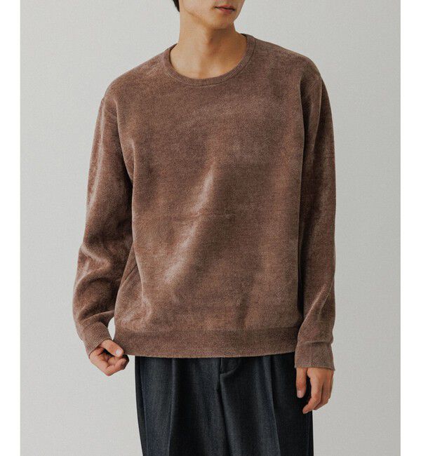 ADAM ET ROPE'「モールヤーン クルーネック ニットプルオーバー」|ニット・セーター|