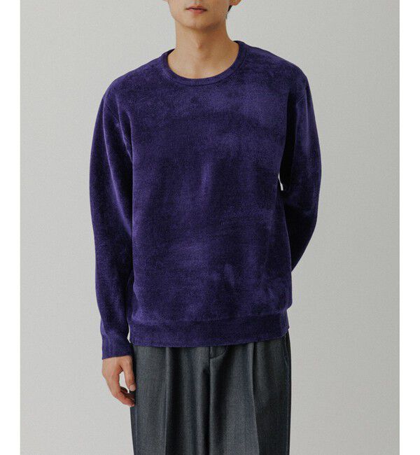 ADAM ET ROPE'「モールヤーン クルーネック ニットプルオーバー」|ニット・セーター|