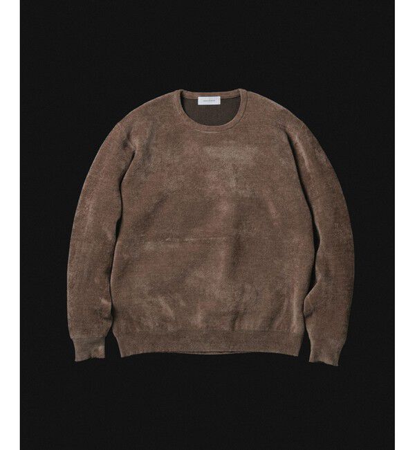 ADAM ET ROPE'「モールヤーン クルーネック ニットプルオーバー」|ニット・セーター|ベージュ系(28)