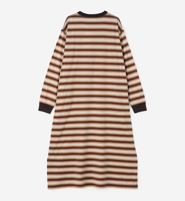 GYMPHLEX「Gymphlex | オンブレボーダー クルーネックワンピース WOMEN」|ワンピース|