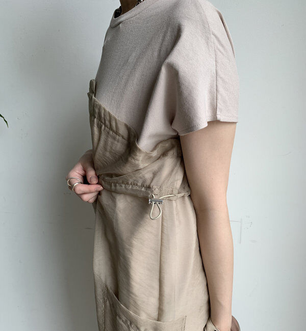  「【WEB限定】シアー切替ワンピース」|ワンピース|