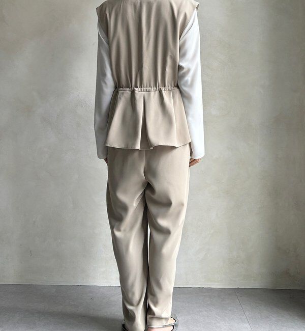  「【WEB限定/オケージョン対応】ペプラムオールインワン」|ワンピース|