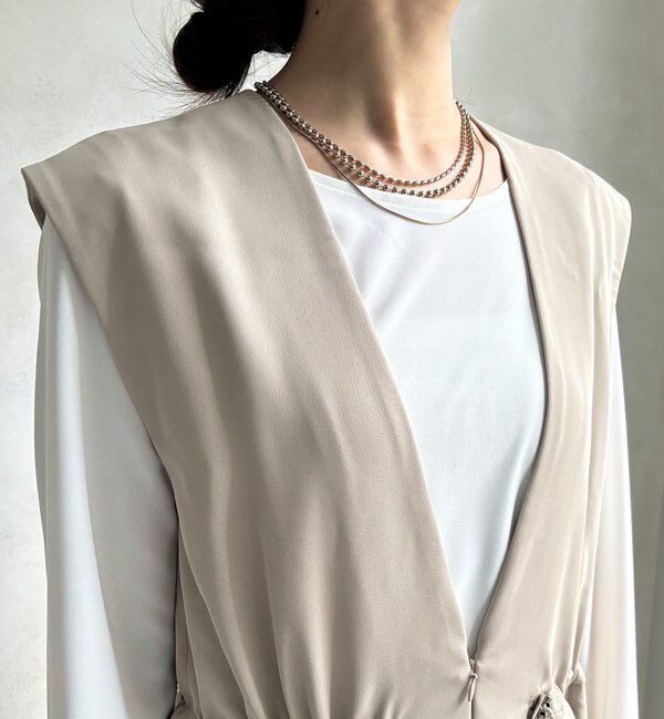  「【WEB限定/オケージョン対応】ペプラムオールインワン」|ワンピース|